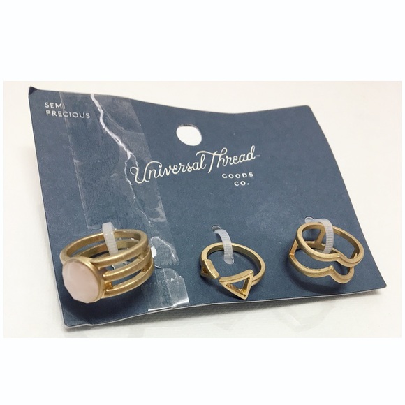 Universal Thread | BOHO 3-Set Semi Precious Rings - Picture 2 of 5